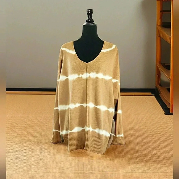 New Boho 3XL Soft Stretch Knit Cotton Pullover Festival Tunic Sweater - Picture 2 of 8